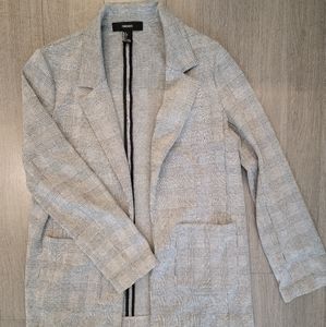 Forever 21 grey blazer style sweater size L